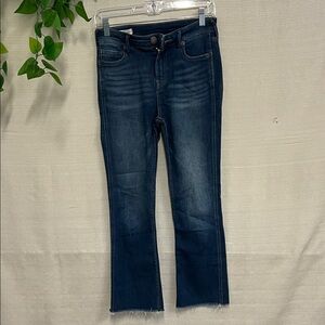 True Religion Dark Blue Cropped Jeans